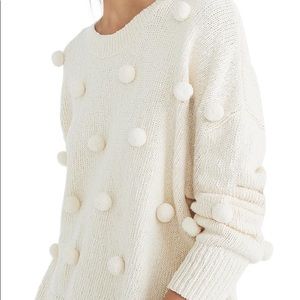 Madewell Pompom pullover sweater